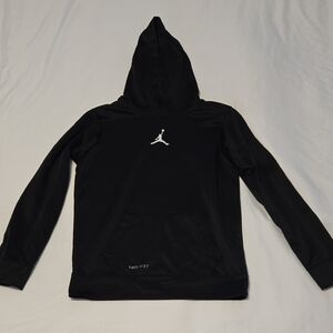 Nike Jordan Dri-fit Black Hoodie with Subtle Logo Kids XL